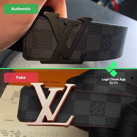 black louis vuitton belt how to te if its fake|real louis vuitton damier belt.